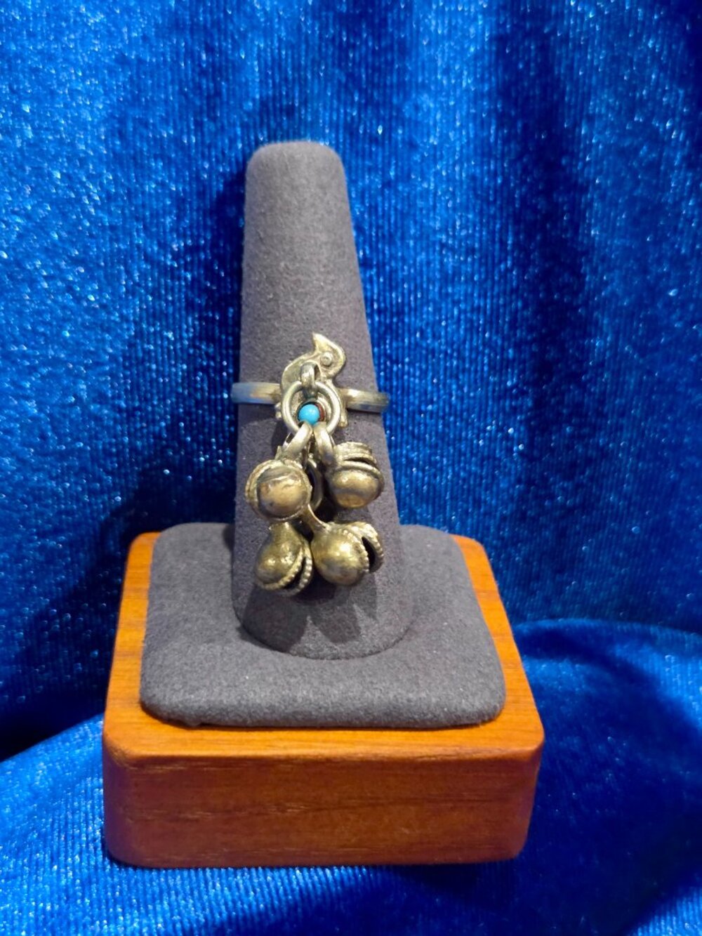Vintage Brass Ankle Bells Ring